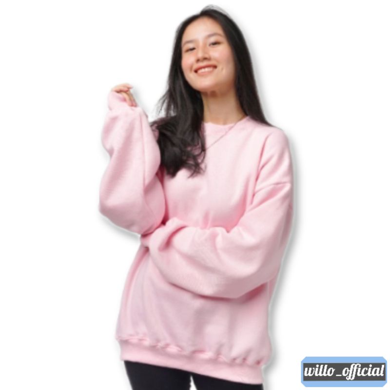 AUTUMN OVERSIZE SWEATER | sweater wanita basic polos - oversize XXL