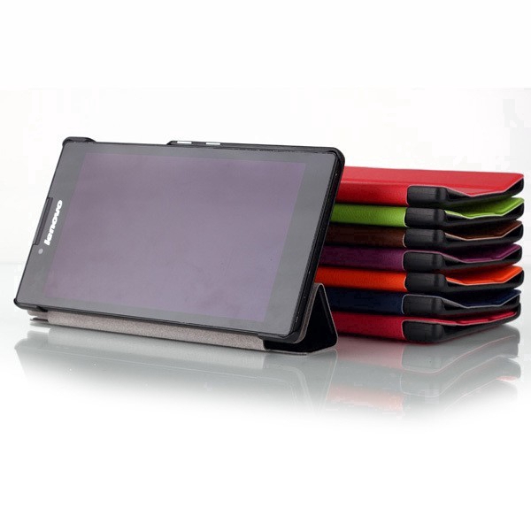 Cover / Case Smartphone Bahan Kulit PU untuk Tablet Lenovo Tab 2 a7-30 2015