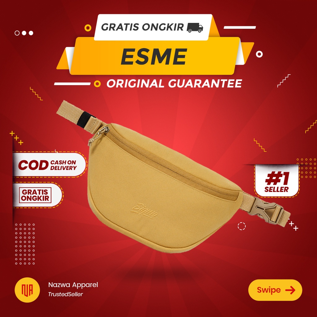 TAS PINGGANG WAIST BAG BIGMO ESME SALTED CARAMEL