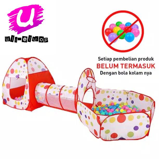 Tenda Terowongan Anak / Keranjang Mandi Bola