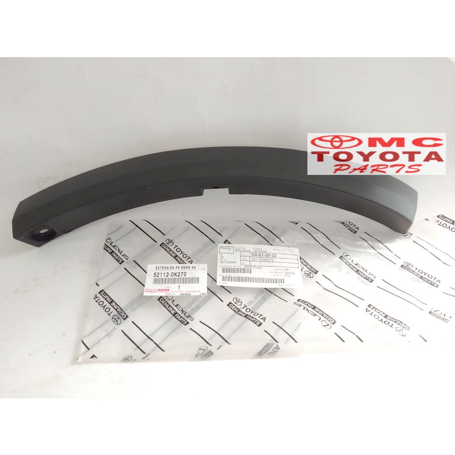 Moulding Extension Bumper Depan Kanan Fortuner VRZ 52112-0K270