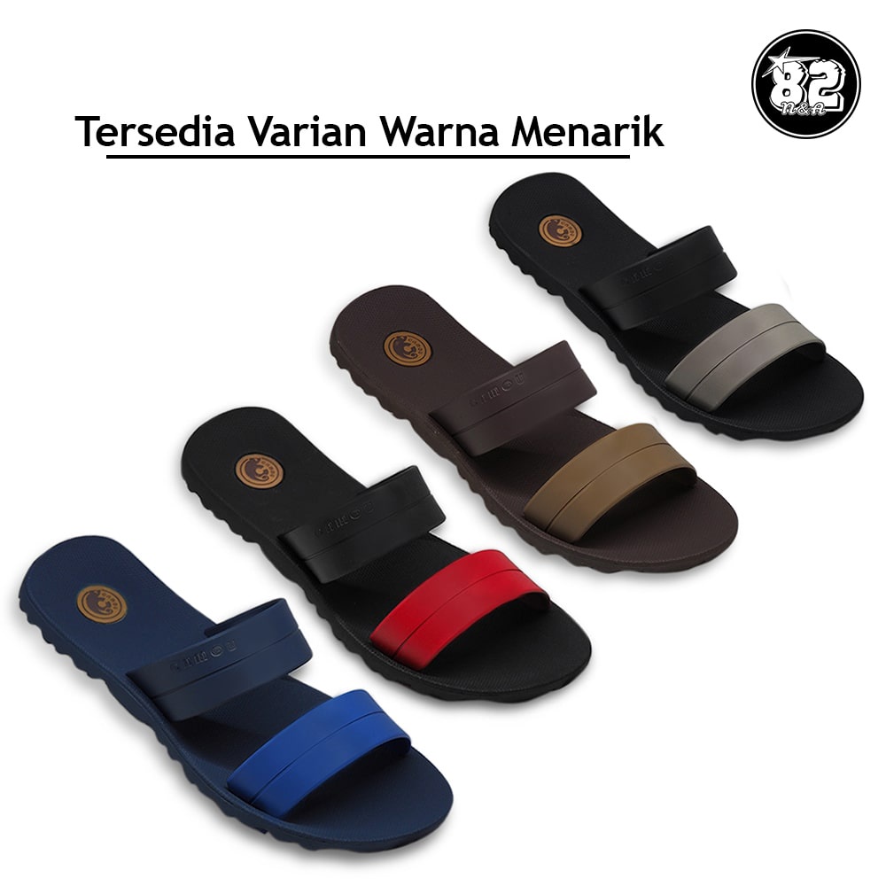 Sandal Slide Slip On Pria Bahan Full Karet Rubber Anti Licin Dan Tali Tidak Mudah Putus - Dakota Spinel Original Sendal Camou