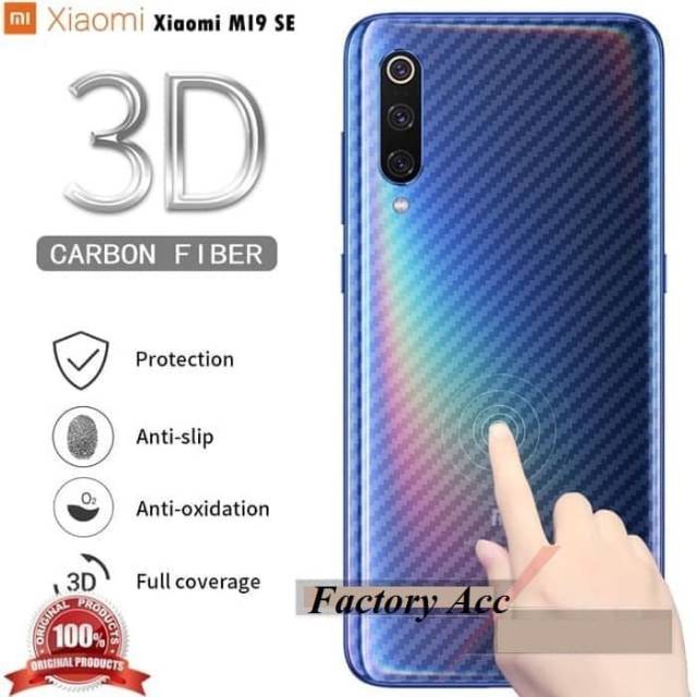 SKIN CARBON XIAOMI REDMI 6A - ANTI GORES BELAKANG XIAOMI REDMI 6A - BC