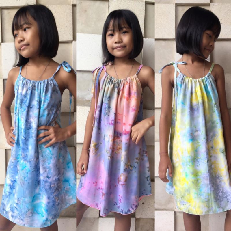 Dress Anak Talia Tie Dye / Dress Anak Perempuan / Dress Tie Dye / Dress Rayon Tie Dye