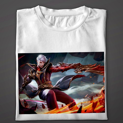 22 KAOS Mobile Legends alucard skin fiery inferno