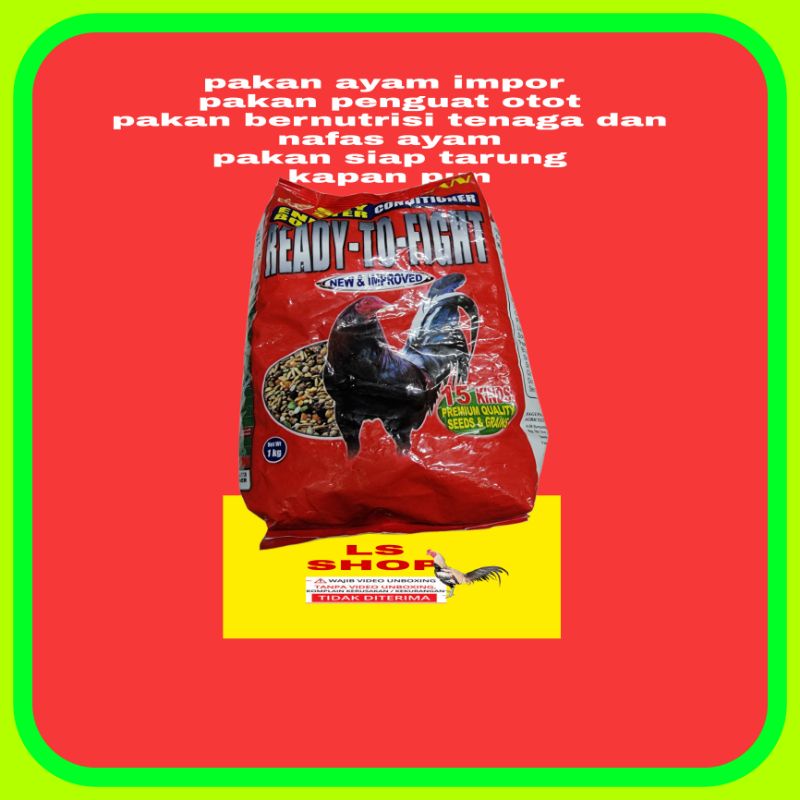 pakan ayam platinum 1kg thunderbird power feed ready to fight pur pakan ayam ber vitamin suplemen otot dan tenaga ayam siap tarung instant asli ori impor philipin