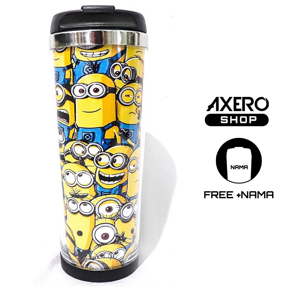 tumbler stainless botol minum custom minions minions souvenir   promosi