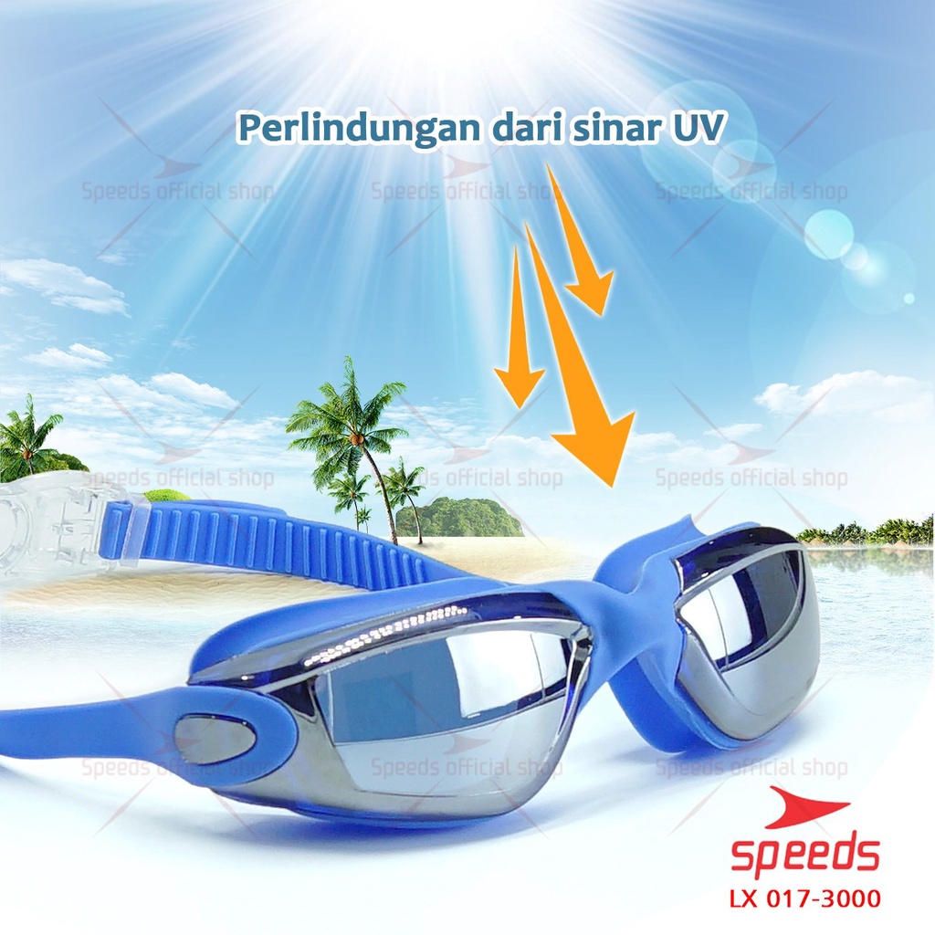 SPEEDS Kacamata Renang Olahraga Dewasa Swimming Googles Original 017-3000