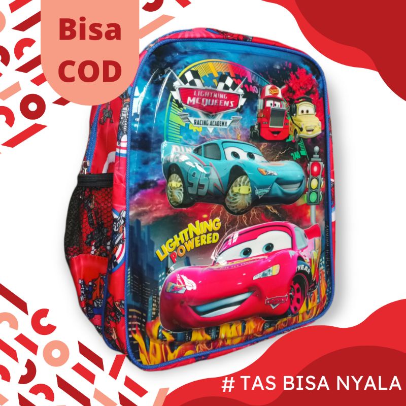 TERMURAH Tas ransel mobil CARS SD/TK/PAUD  anak car tas ransel anak mobil tas anak cowok