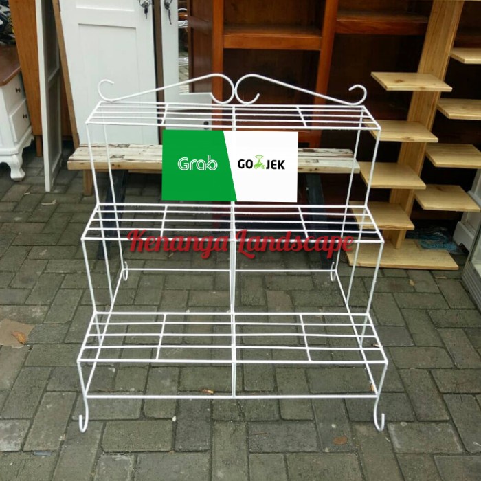 rak besi 3 tingkat - rak tanaman 3 tingkat