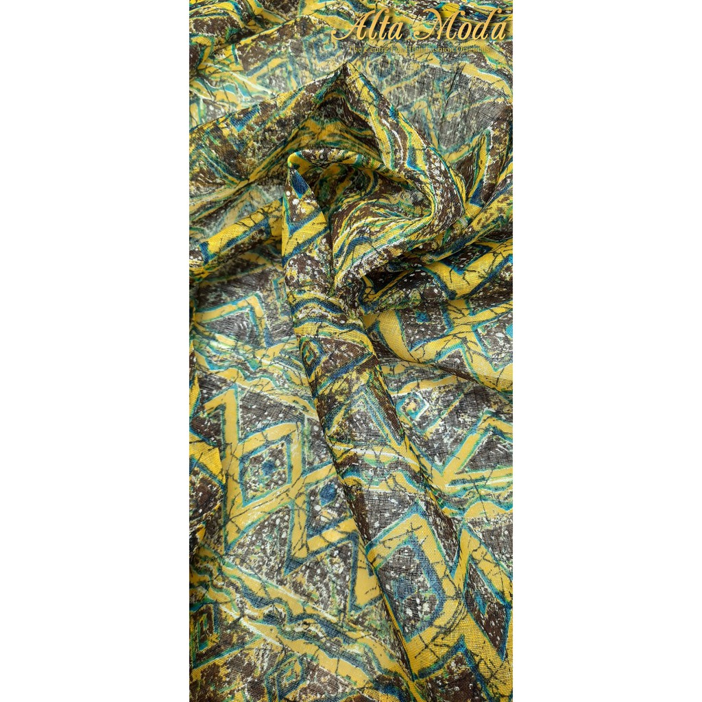 

Alta Moda Linen Motif Fancy Abstract Coklat Kuning Kain (1 M)
