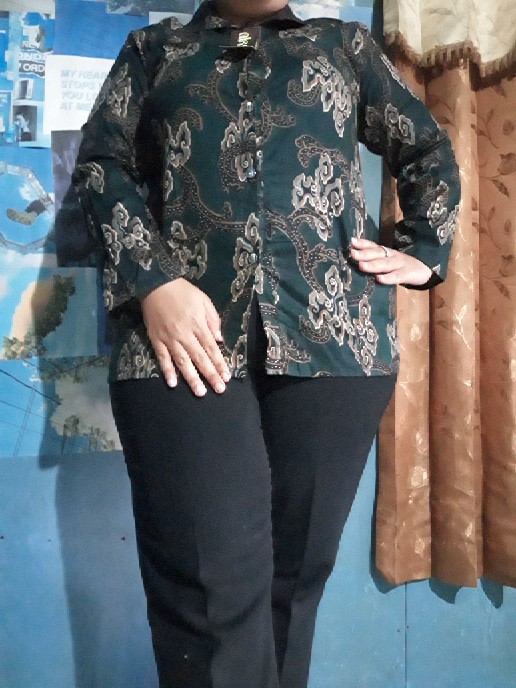 Atasan Batik Wanita Modern Kancing Depan Katun Halus, Jahit Rapih Original Batik Pekalongan