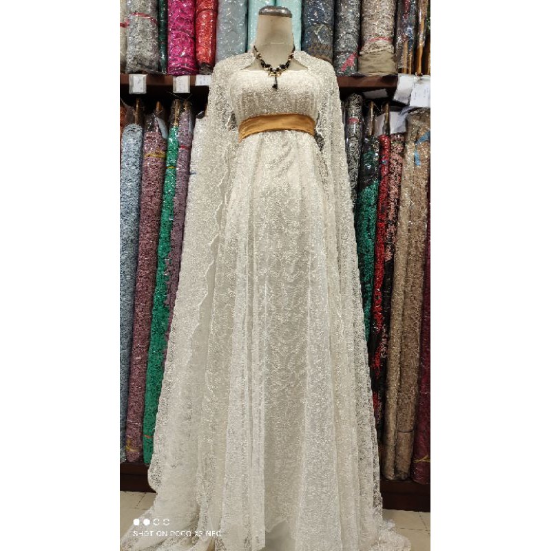 Kain Lace Chantily Halus Brokat Katun Impor