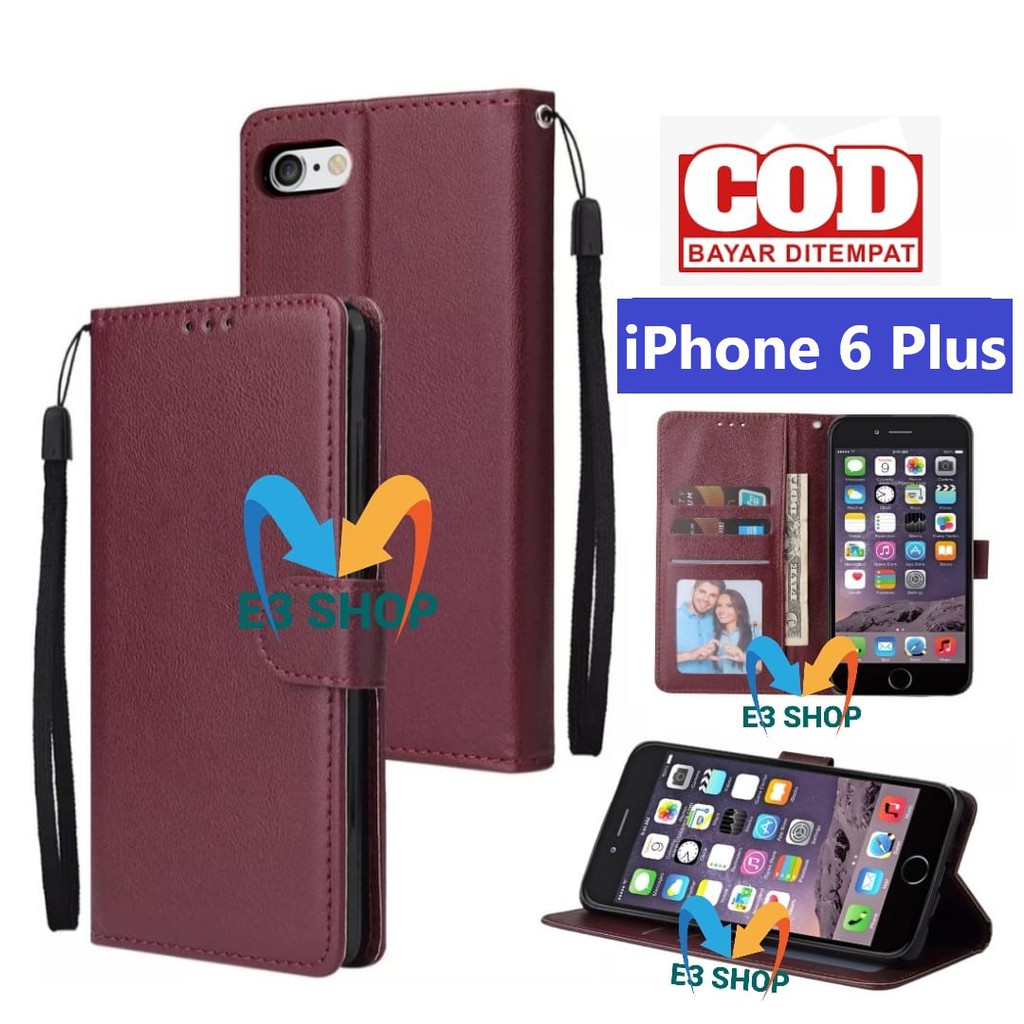 Flip Case iPhone 6 Plus flip wallet leather standing flip cover