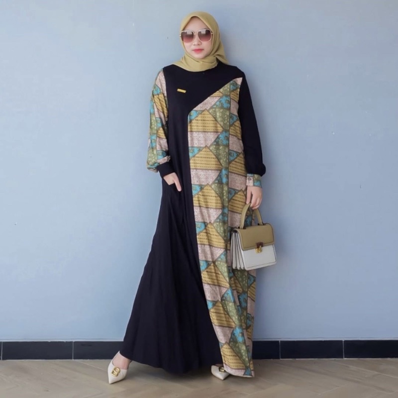 DYN -  Clothingline FAZA  Dress - Gamis Wanita Busui Friendly-1