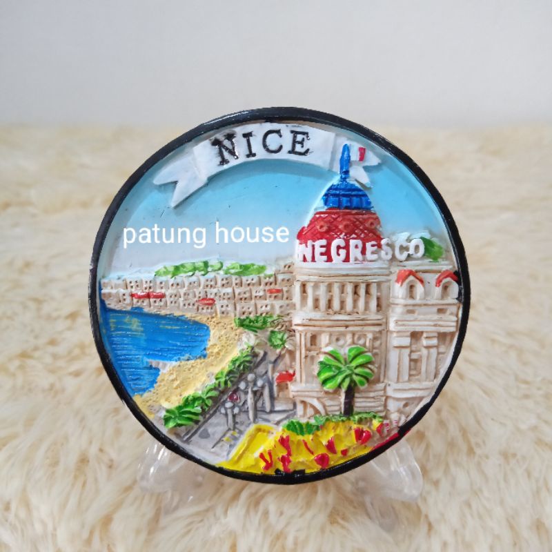 Fridge Magnet Tempelan Kulkas Souvenir Nice Negresco Hotel Perancis