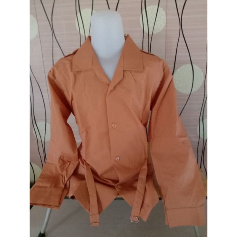 (KARMILA)BAJU PRAMUKA GESPER MERK KARMILA SD/SMP/SMA/PRAMUKA PEREMPUAN TALI  PINGGANG