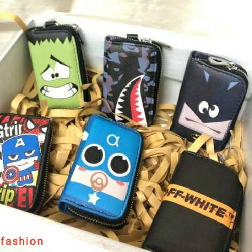 ♚ Dompet STNK Gantungan Kunci Mobil Motor Motif Character Lucu dan Unik ✾