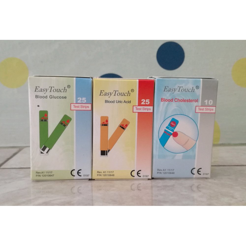 Strip Easy Touch Kolesterol, Gula Darah, Asam Urat | Shopee Indonesia