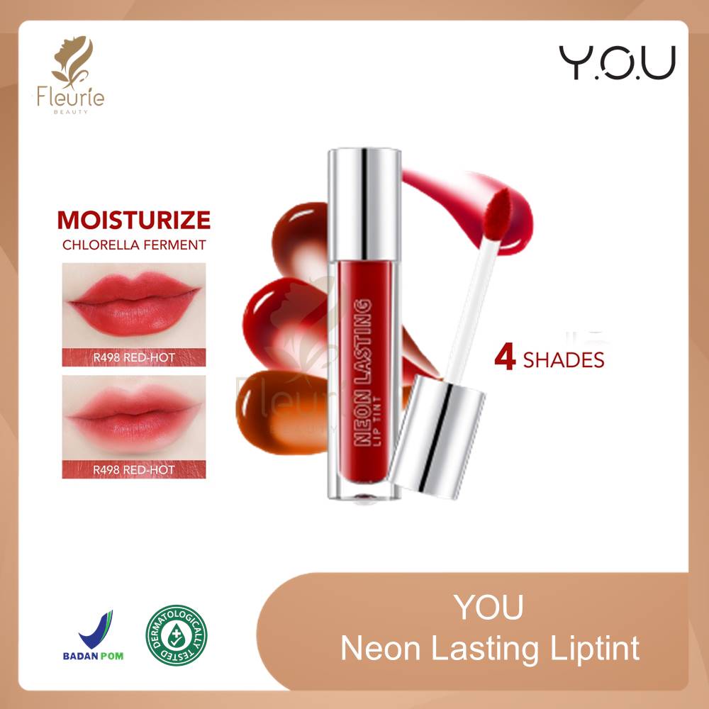 YOU Neon Lasting Liptint - Liptint Tahan Lama Halal by YOU Original BPOM