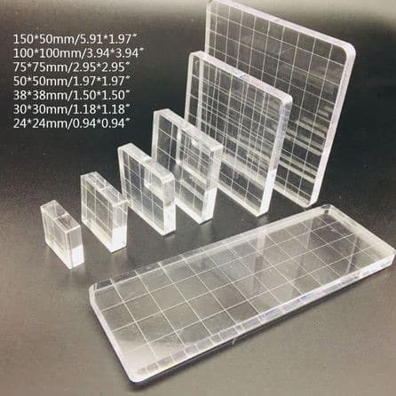 Alas Stempel Transparan - 7 Shape Acrylic Stamp Block Ver 2 (1pc)