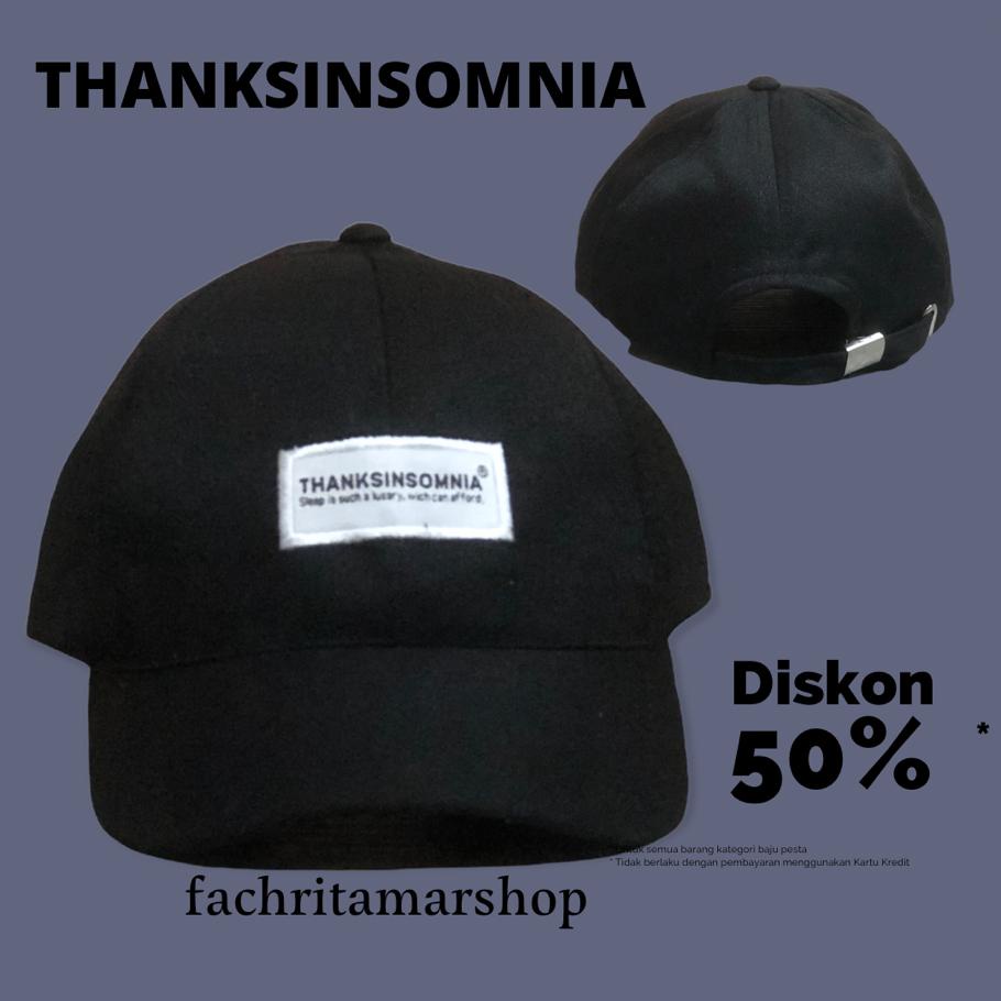 Banting Harga topi distro terbaru thanksinsomnia pria /Wanita Terlaris Bisa COD