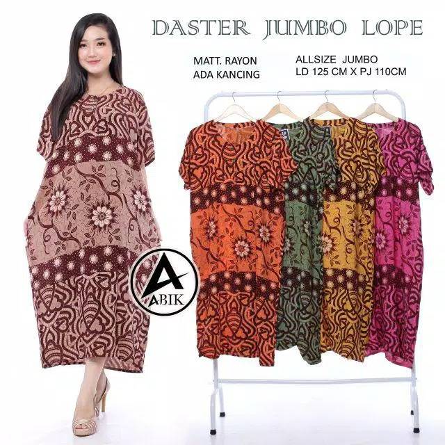 DASTER JUMBO / DASTER BATIK / DASTER ADEM / BUMIL / BUSUI / SANTAI / MURAH / SANTUNG / KENCANAN UNGU