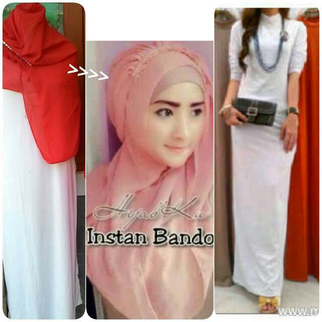 Dress merah putih