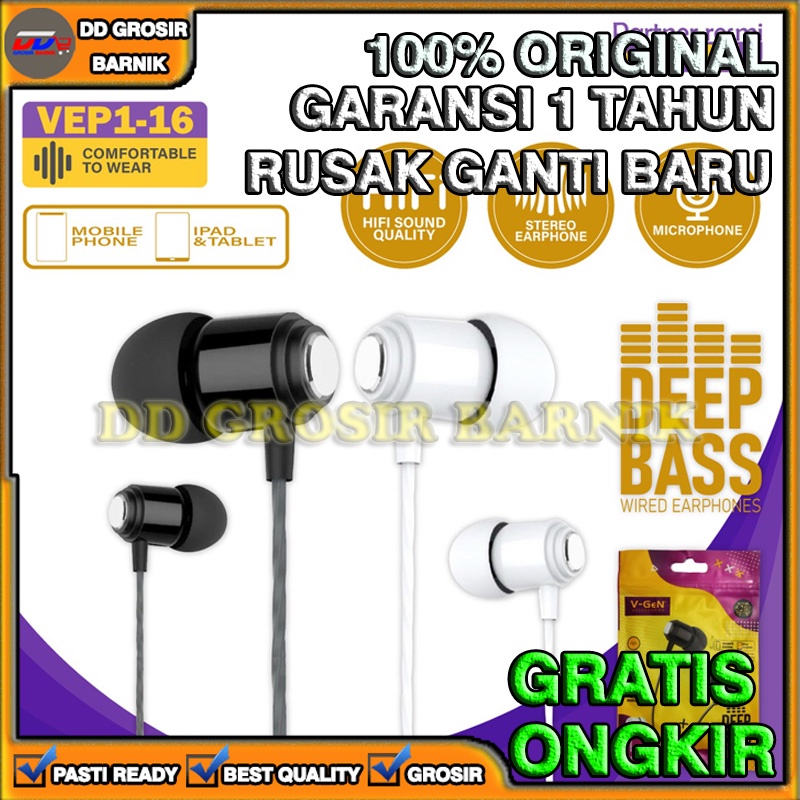 [DGB] HEADSET EARPHONE HEAD SET V-GEN VEP1-16 VGEN HEAPHONE HETSET