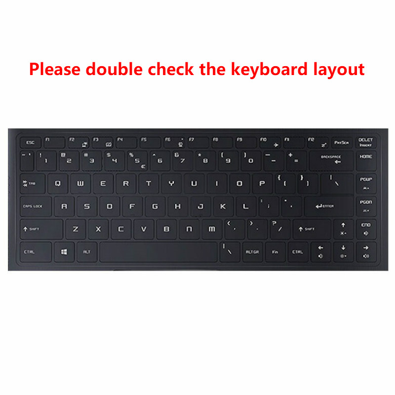 For 15.6 Inches MSI GS65 I7 Soft Ultra-thin Silicone Laptop Keyboard Cover Protector