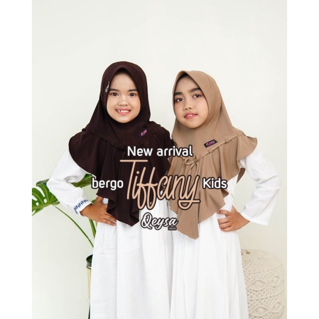 qeysa hijab/ Bergo Tiffany Kids Qeysa / anak qeysa / jilbab anak