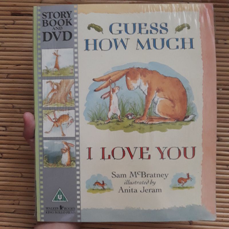 Book + DVD Guess How Much I Love You Anita Jeram Sam McBratney Original Children Picture Book Buku B