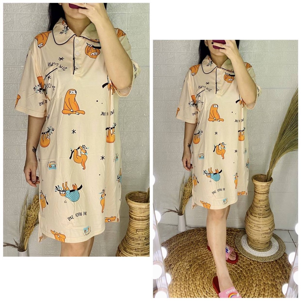 Dress furla oren -Peachpajama