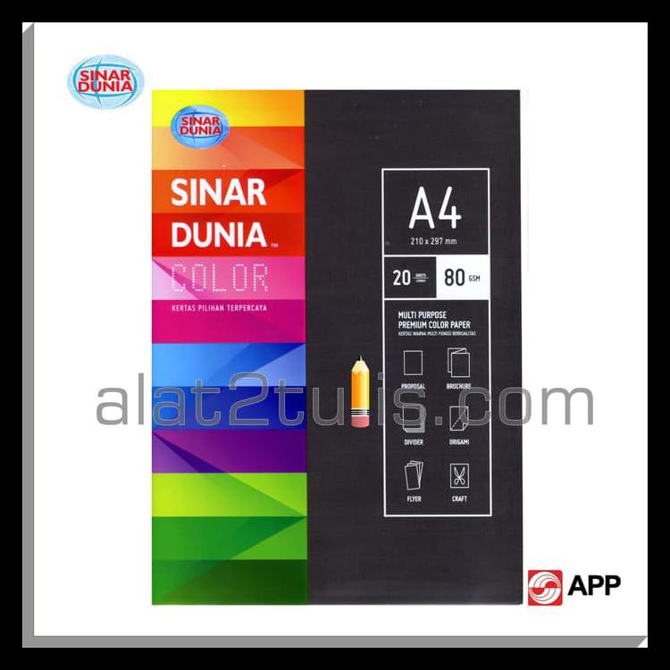 

Hvs Warna Hitam ( Black ) Sinar Dunia Color A4 80 Grm Special