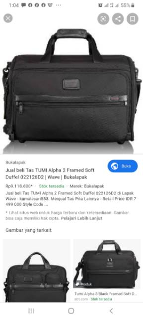 tumi alpha 2 duffel bag