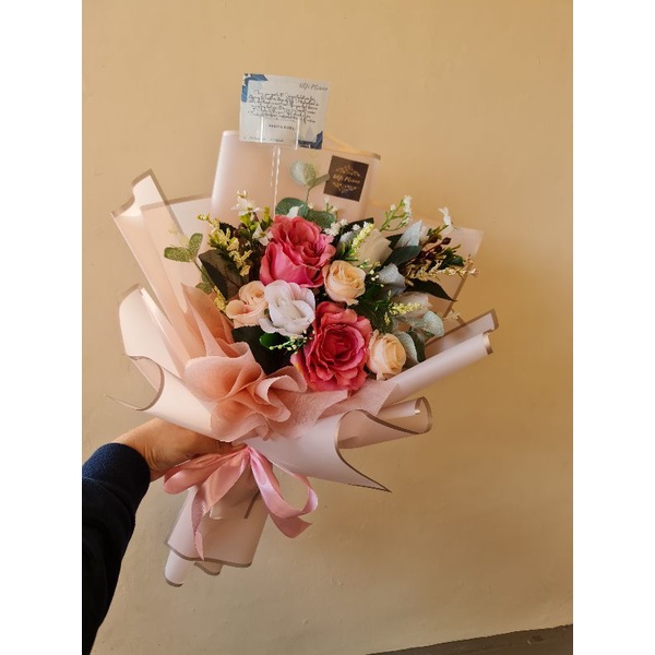 

artificial bouquet, buket bunga palsu, buket artificial, buket wisuda