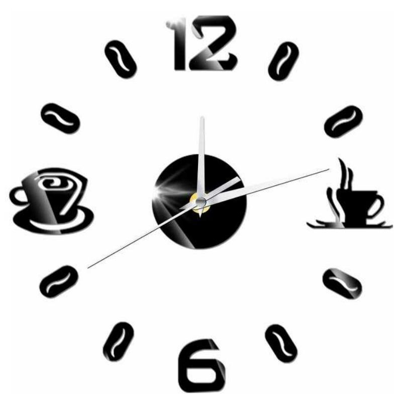 Taffware Jam Dinding DIY Giant Wall Clock 30cm Coffee Bell