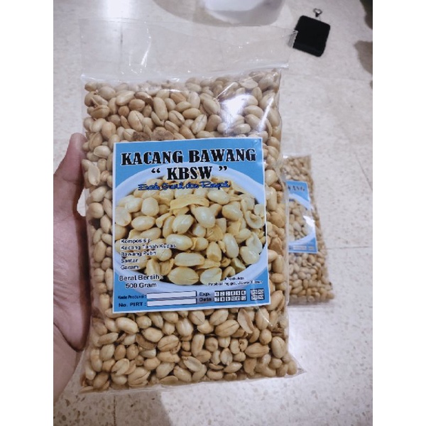 

Kacang Bawang Berat Bersih 500 Gram Asli Buatan Sendiri