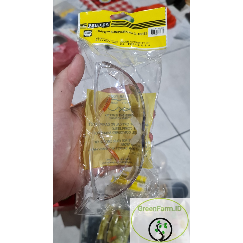 Kacamata safety bening SELLERY