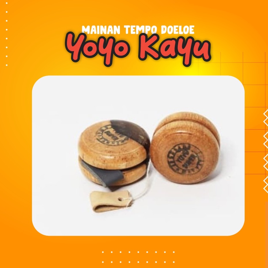 Yoyo Kayu / Mainan Tradisional / Mainan Jadul Yoyo