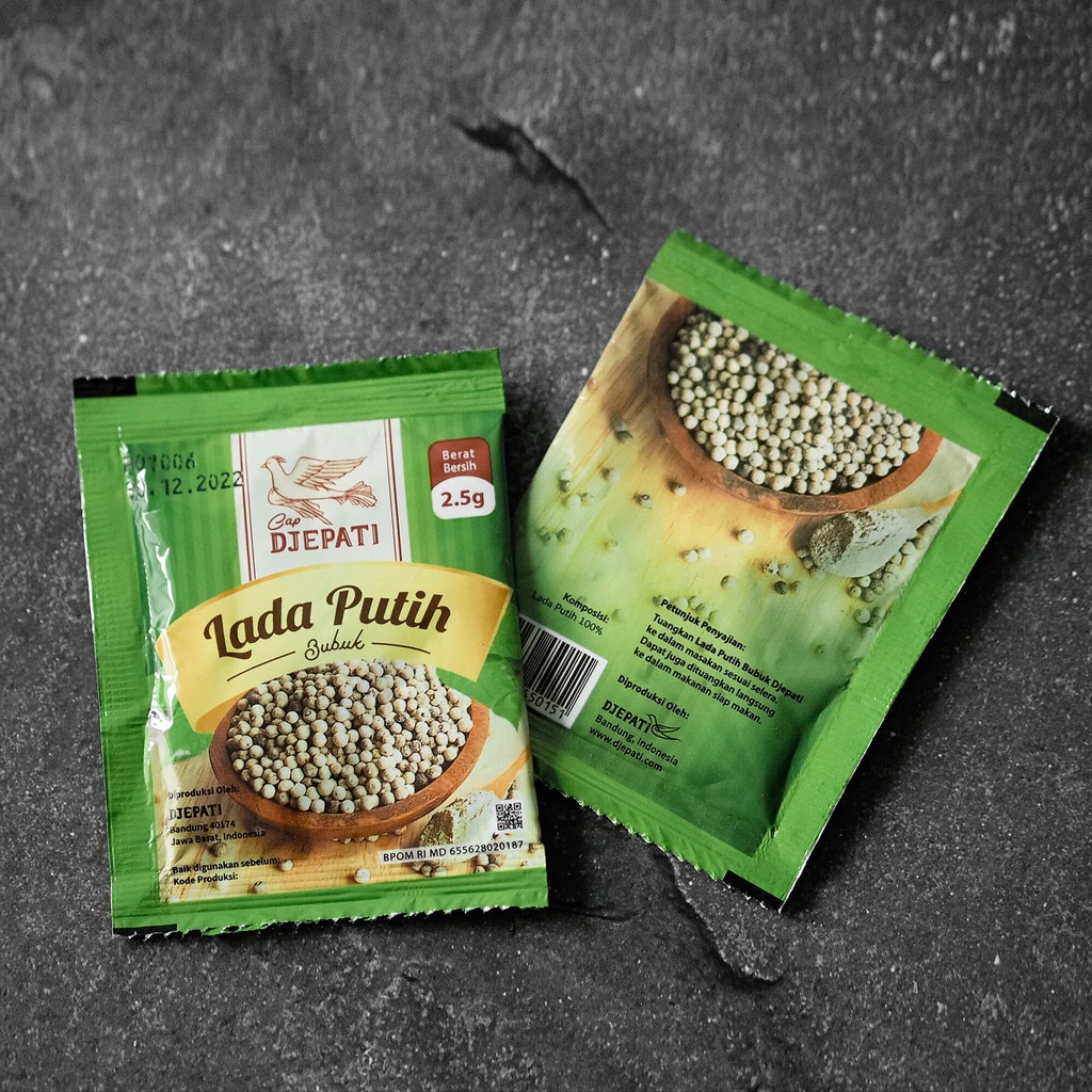 

Lada Putih Sachet 2,5 Gr [ Isi 6 pcs ] Cap Djepati