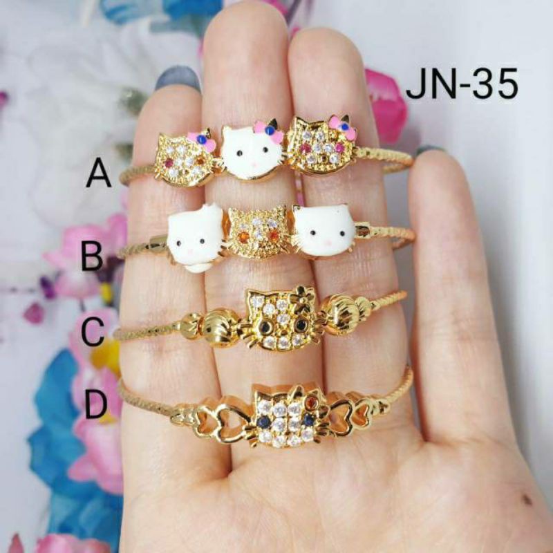 Gelang anak import kitty lapis emas [GA-25]