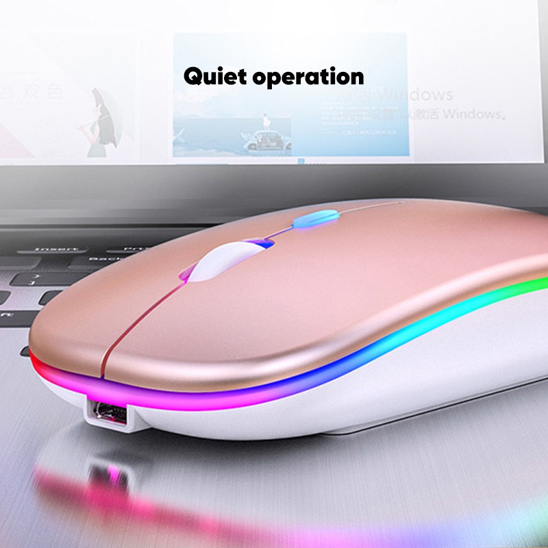 Smartfish Mouse Wireless Optical Rechargeable 1600DPI RGB LED