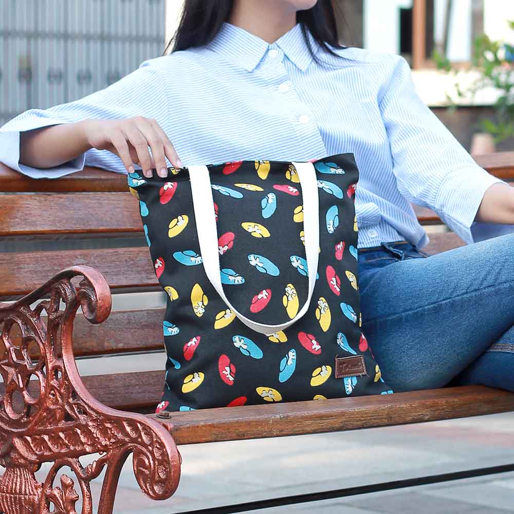 Tas Totebag Cewe Wanita Selempang Brand Totemi Motif Lokal Premium TTM 103