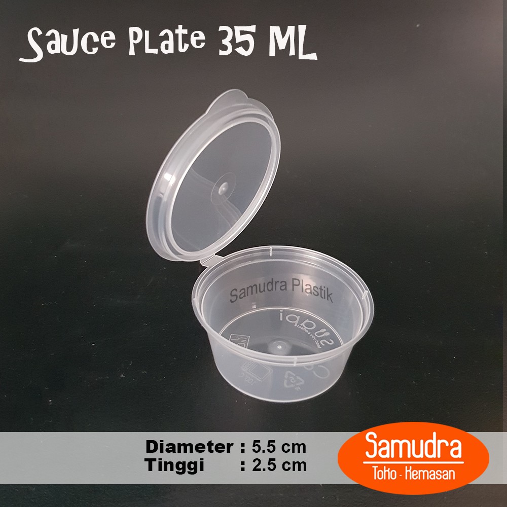 Tempat Saos Plastik 35 ml 50 pcs/ Cup Sambal / Sauce