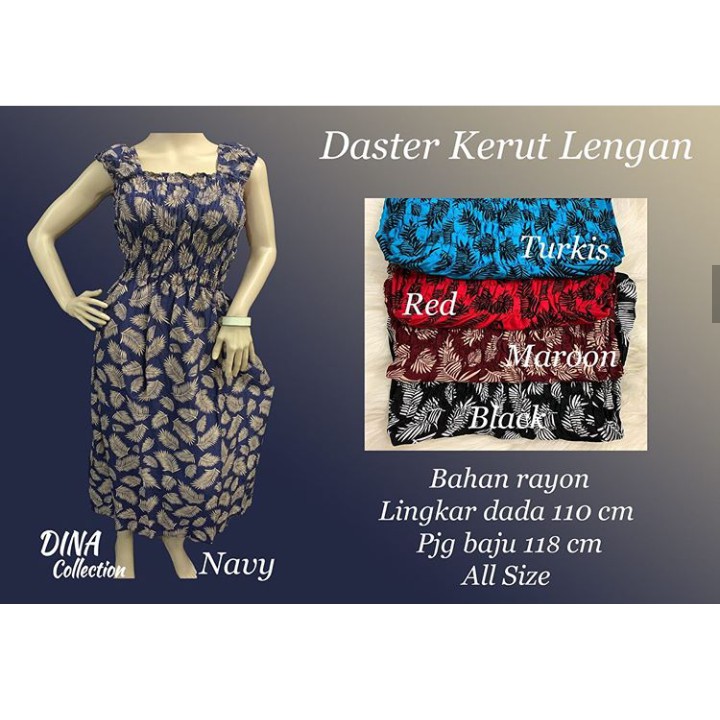 Daster Kerut Lengan Size panjang