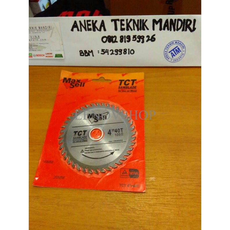 TERBATAS Mata Pisau Gerinda Potong Kayu 4" / Mata Gergaji Kayu