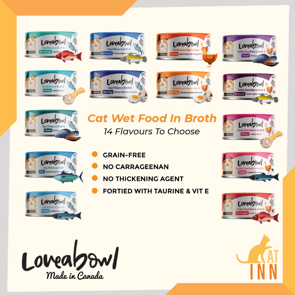 Loveabowl Holistic Cat Wet Food Kaleng for All Life Stages 70 Gram