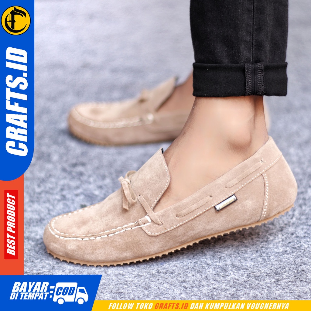 CELTIX - Sepatu Slip On Pria Sepatu Casual Pria Slop Sepatu Slip Antislip Kerja Kantor Cowo/Cowok Sepatu Kasual Semi Formal Kuliah Kondangan Gaya Santai Keren