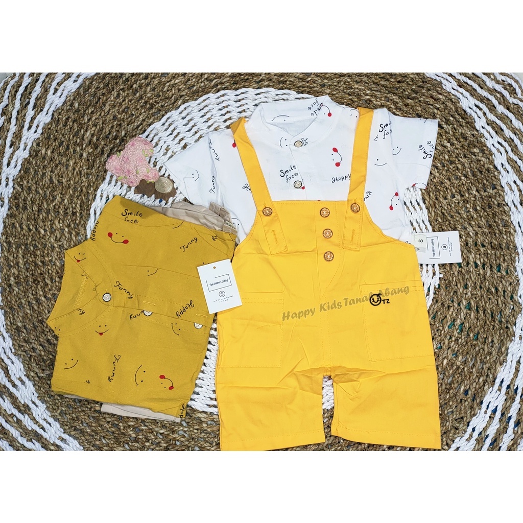 SETELAN ANAK LAKI-LAKI / KEMEJA ANAK LAKI-LAKI / BAJU KODOK ANAK / BAJU OVERALL ANAK IMPORT 0-4TAHUN